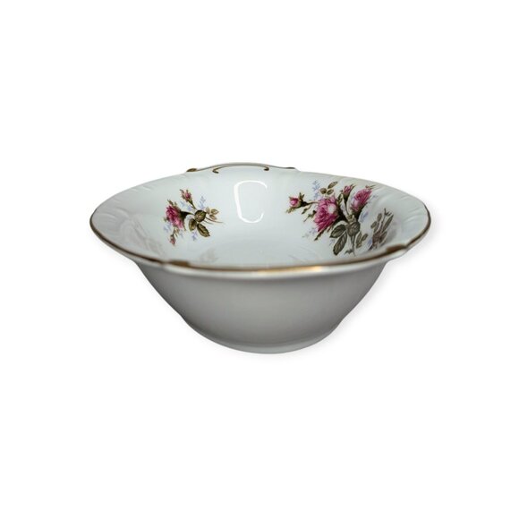 Vintage 1950s Royal Rose (Moss Rose) Fine China Japan Vegetable Serving Bowl - Picture 7 of 13